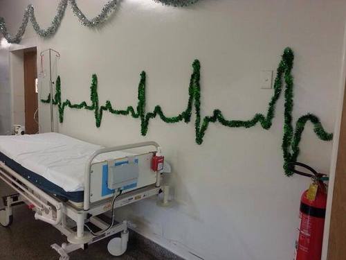 Hospital Christmas deco